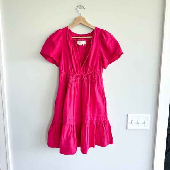 Anthropologie Somerset Mini Dress Pink XXSP - Picture 2 of 10